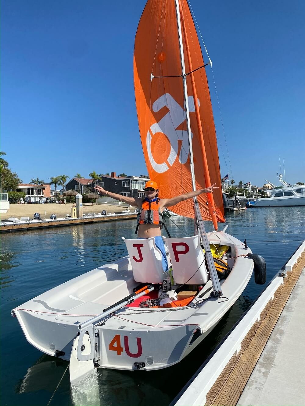 An RS Venture sailboat